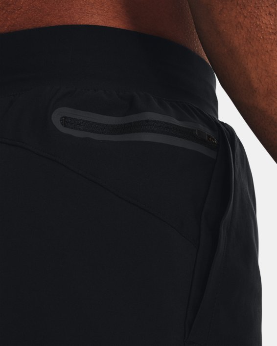 Men's UA Unstoppable Hybrid Shorts in Black image number 3